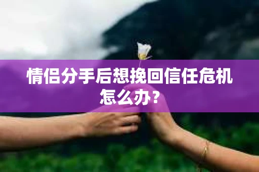 情侣分手后想挽回信任危机怎么办？