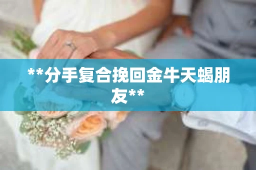 **分手复合挽回金牛天蝎朋友**