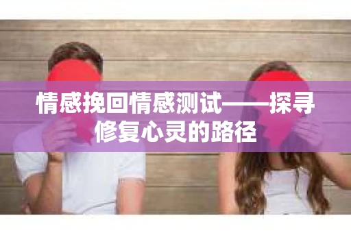 情感挽回情感测试——探寻修复心灵的路径