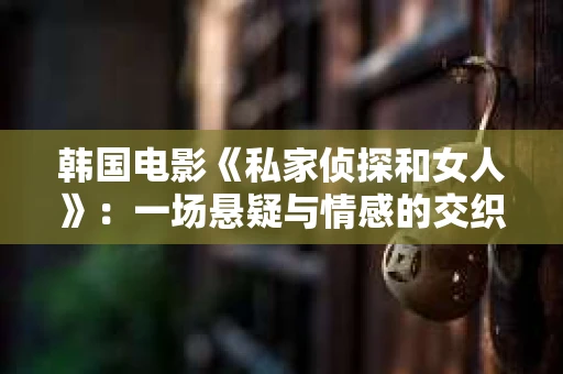 韩国电影《私家侦探和女人》：一场悬疑与情感的交织之旅