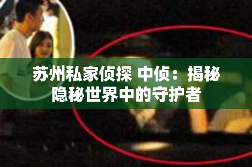 苏州私家侦探 中侦：揭秘隐秘世界中的守护者