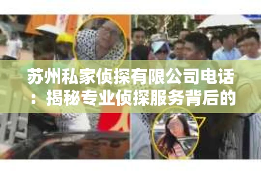 苏州私家侦探有限公司电话：揭秘专业侦探服务背后的故事