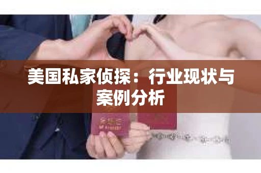 美国私家侦探：行业现状与案例分析